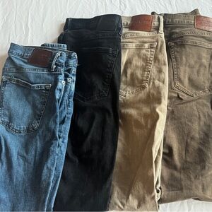 Abercrombie Men's Jeans - Blue, Black, Tan, Brown Set x32 (Athletic Skinny/Slim)